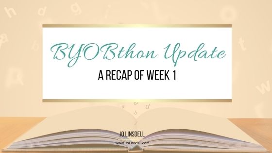 BYOBthon Update A Recap of Week 1