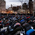 About 1,000 New York bodega owners closed their doors and protested President Trump's travel ban. Many protesters participated in a prayer service