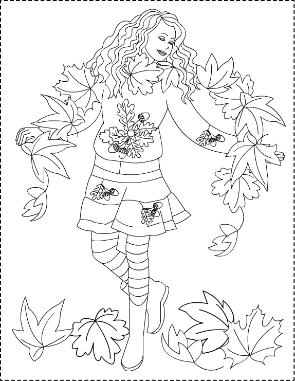 Autumn Coloring Pages 4