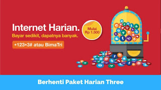 Cara Berhenti Paket Three (3) Harian