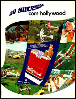 cigarros Hollywood, propaganda anos 70; história decada de 70; reclame anos 70; propaganda cigarros anos 70; Brazil in the 70s; Oswaldo Hernandez;