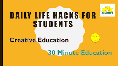 Daily Life Hacks For Students #30minuteeducation