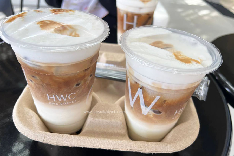 HWC Coffee Aman Central, Caramel Latte,