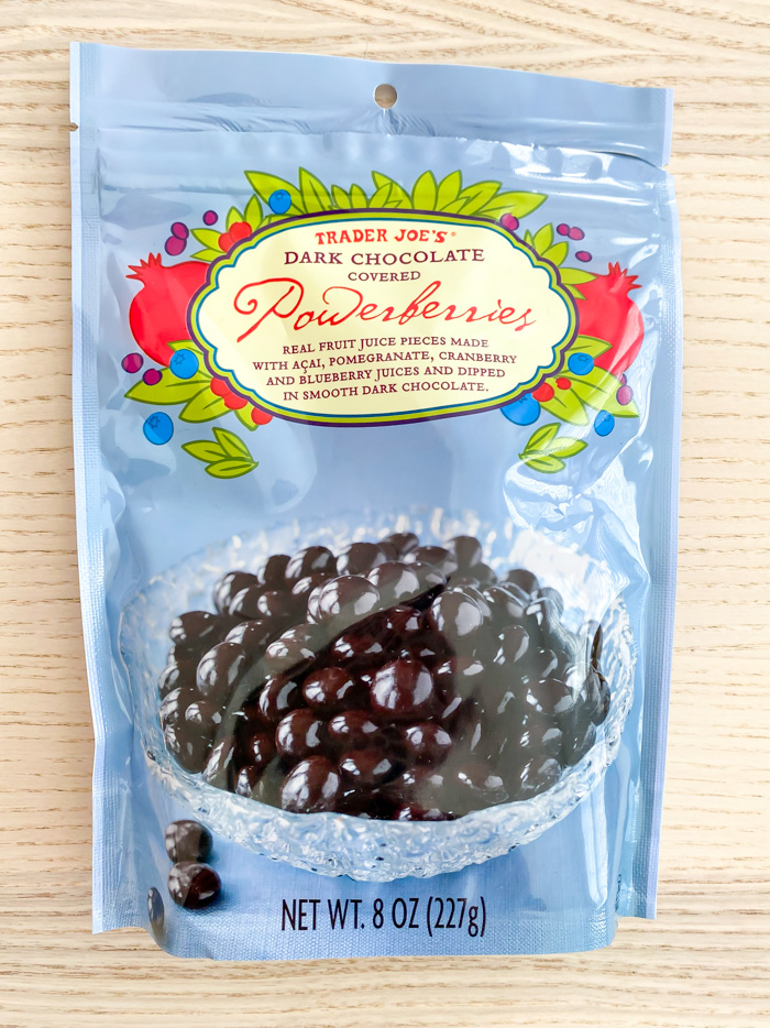 Trader Joe's Dark Chocolate-Covered Powerberries in package