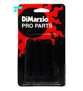 Dimarzio DM2000BK, Vintage Strat Pickup Cover - (BLACK)