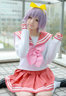 Aka Cosplay as Hiiragi Tsukasa from Lucky Star