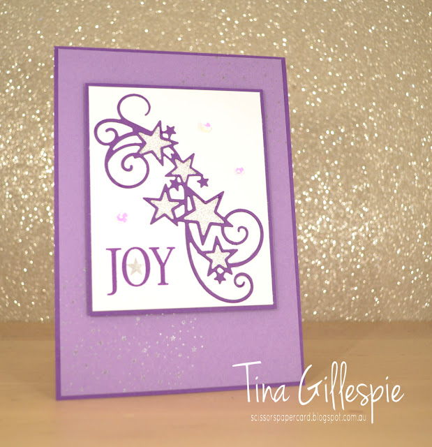 scissorspapercard, Stampin' Up!, Art With Heart, Blog Hop, Christmas, So Many Stars Bundle, Silvery Shimmer Delicata Ink