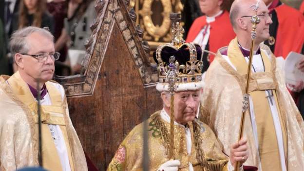 King Charles III is crowned