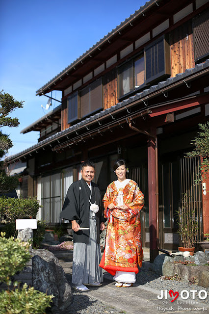 地元での前撮りロケーション撮影