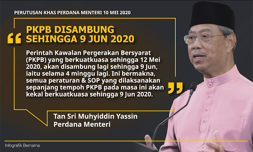 Perintah Kawalan Pergerakan Bersyarat Hingga 9 Jun 2020
