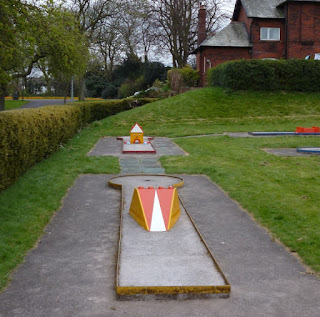 Crazy Golf course at Bitts Park in Carlisle