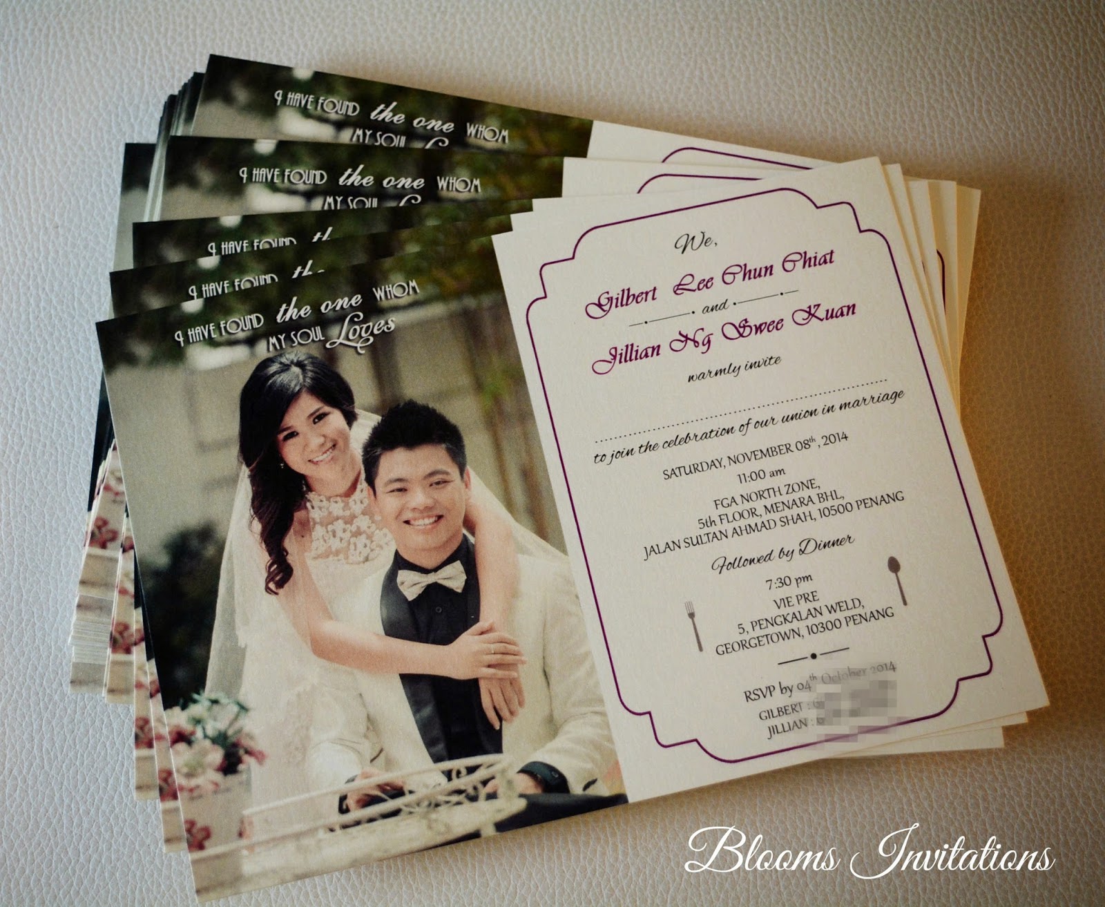 Postcard Wedding Invitation