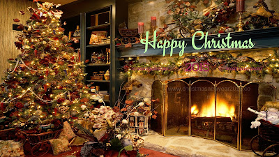 Golden-Ambiance-Fire-Place-Tree-HD-Wallpaper