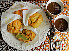 Merienda en Casa con Chocolate a la Taza y Profiteroles de Matcha