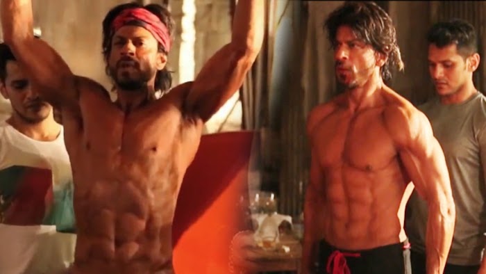 Shahrukh Khan Hottest Six Pack Photos-Sexy abs show