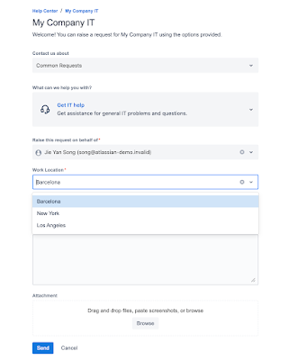 Jira create issue screen