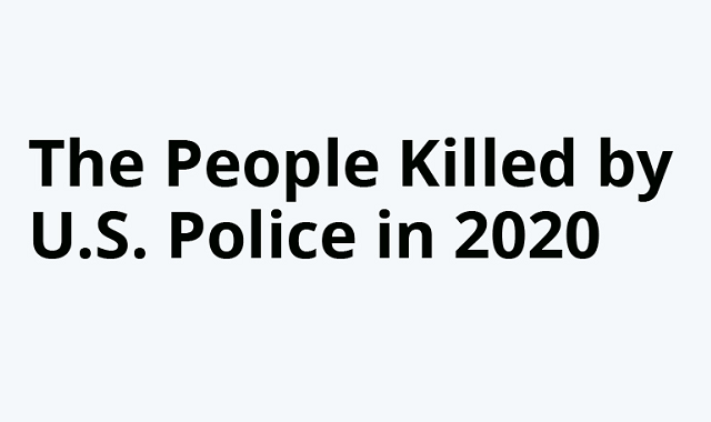 People shot to death by the US Police in 2020