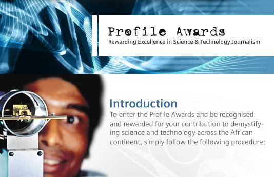 Siemens Africa Profile Awards for Excellence in Science and Technology Journalism