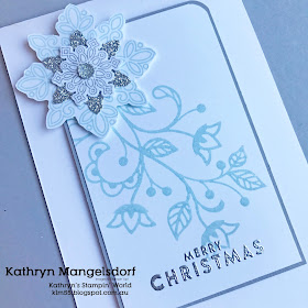 Stampin' Up! Flurry of Wishes, Christmas Cards, Heart of Christmas created by Kathryn Mangelsdorf