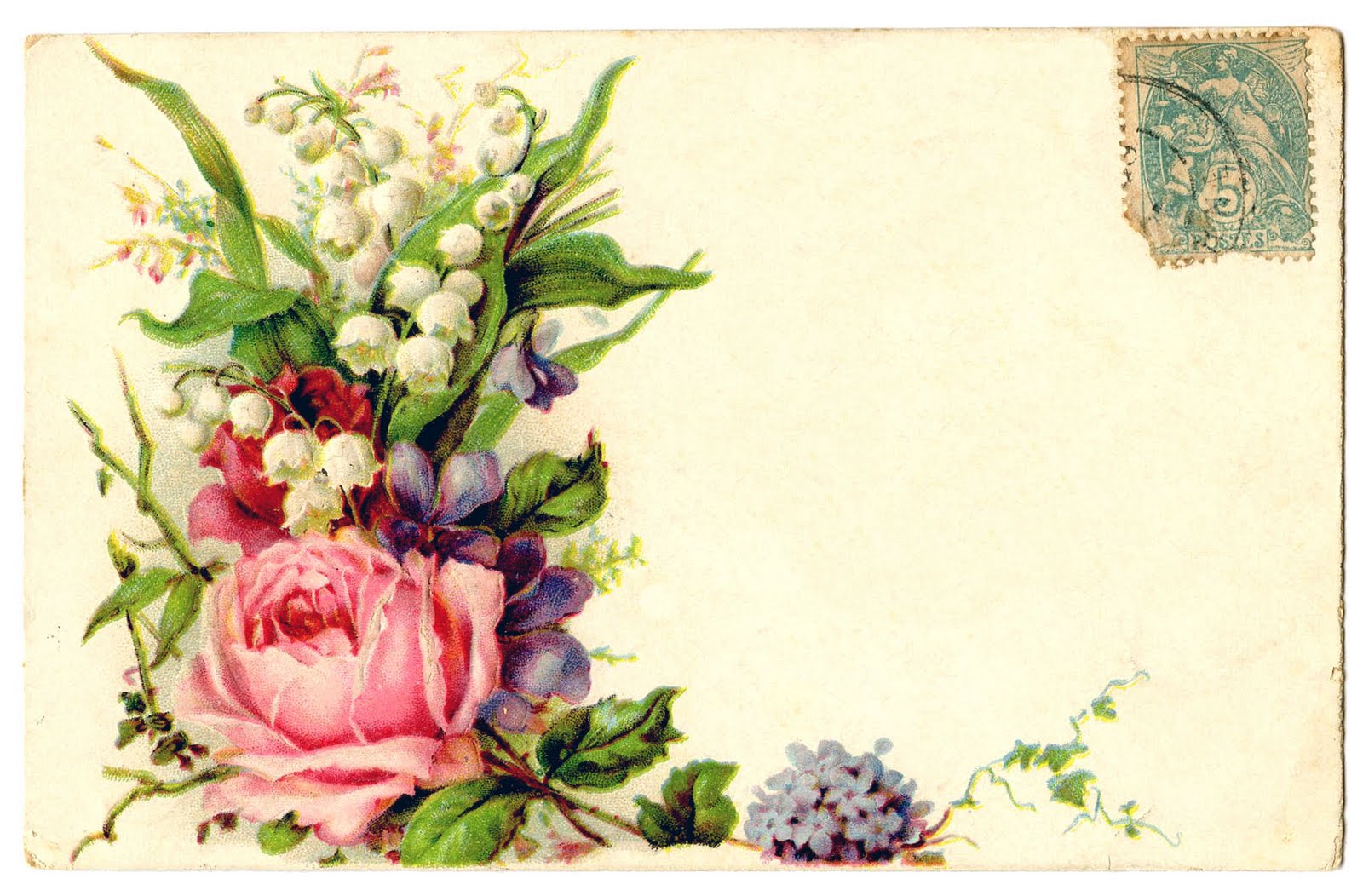 Vintage Clip Art - Card with