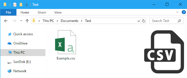 cara membuka file csv