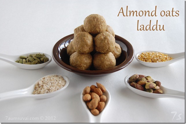 Almond oats laddu