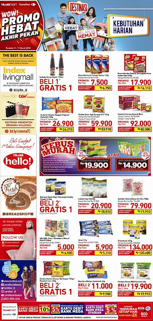 Katalog Promo CARREFOUR TRANSMART Akhir Pekan Periode 09 - 11 Maret 2018