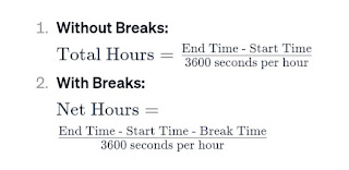 Hours Calculator Formula