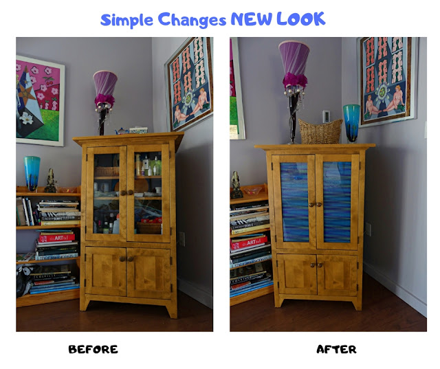 Wood Cupboard Transformation Before & After