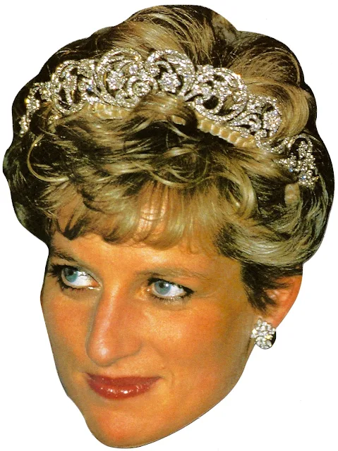 Princes Lady Diana Free Printable Masks.