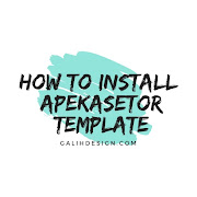 How to Install Apekasetor Template