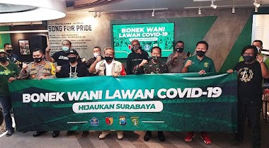 DEKLARASI BONEK WANI LAWAN COVID-19 DIHADIRI KAPOLDA JATIM DAN PANGDAM V BRAWIJAYA