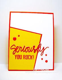 Seriously You Rock card-designed by Lori Tecler/Inking Aloud-stamps and dies from Lil' Inker Designs