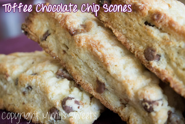 Toffee Chocolate Chip Scones