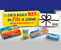 Concorso Tonno Mareblu "Un mare di premi per la tua casa" : 138 Card IKEA da 250€