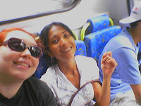 Eu e Amanda no bus