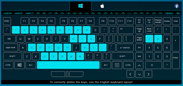 2. Cách test keyboard với Key Test a