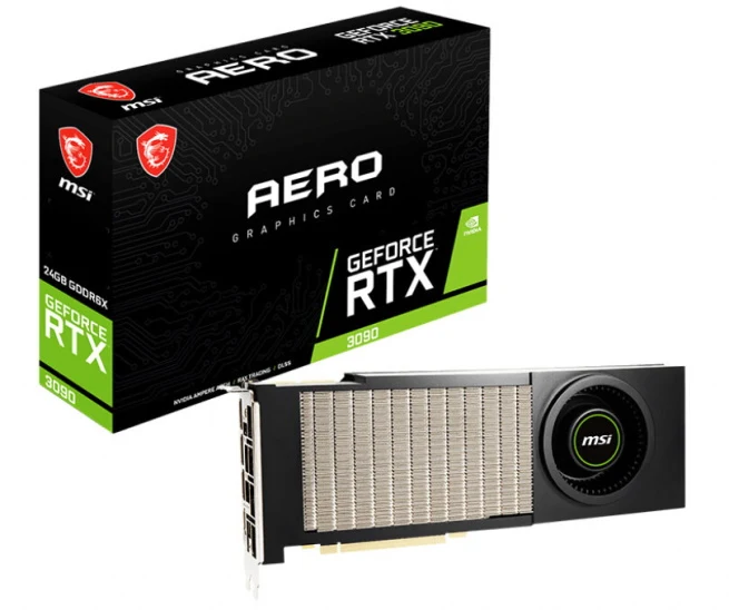 BOX MSI GeForce RTX 3090 AERO