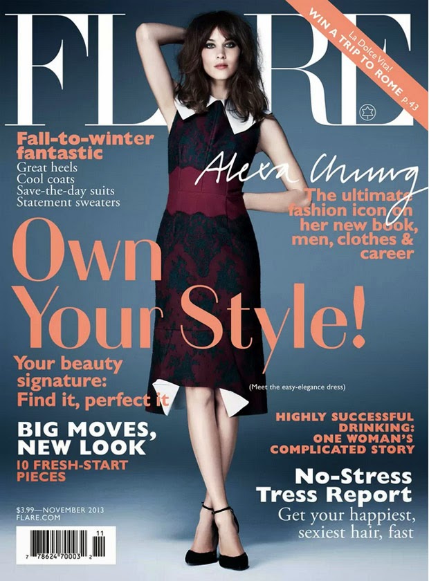 Alexa Chung Covers Flare, November 2013