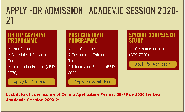 BHU LLB 2020 Application Form