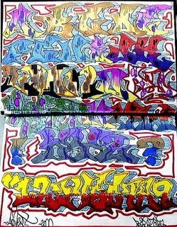 graffiti alphabet supercolors