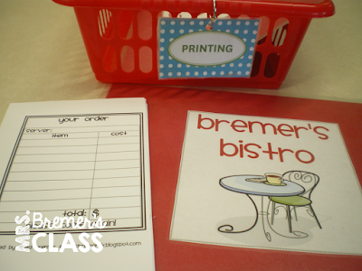 Kindergarten Literacy Centers for reading, writing, and word work.