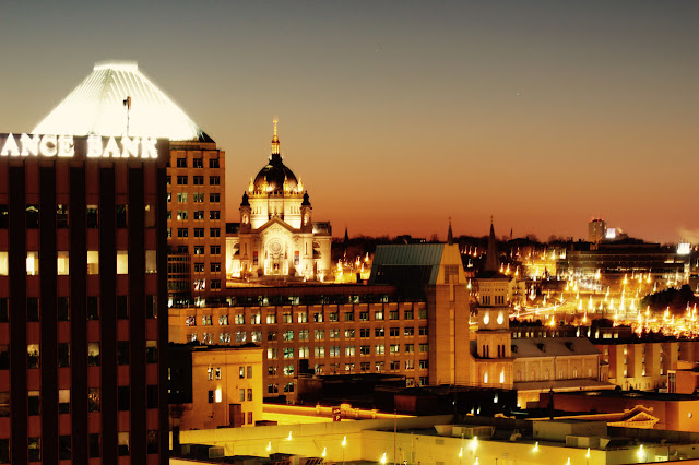 roof top photo at dusk