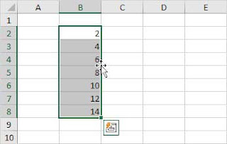 Memindahkan data Range