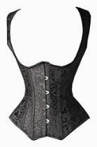 <br />Lucea Women's Burlesque Brocade Underbust Corset
