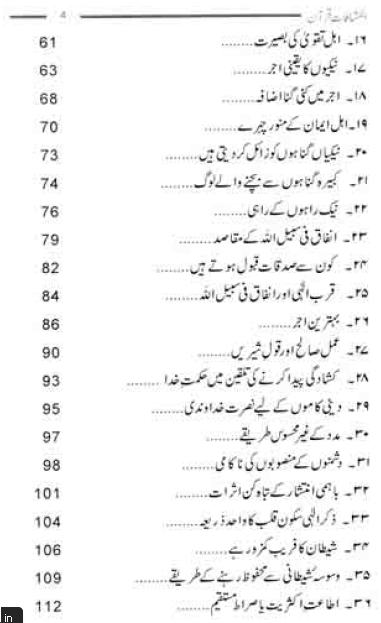 nkishafat-e-Qur'aani Israr-e-Qur'aani