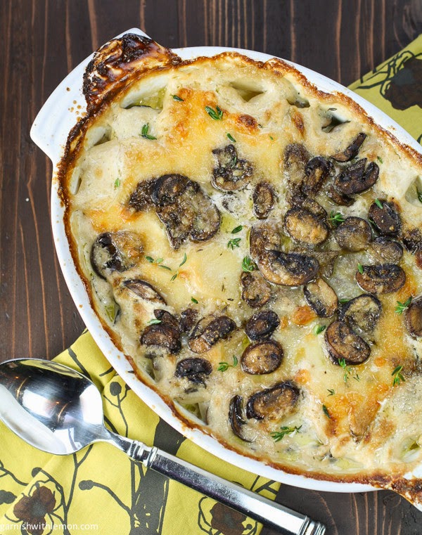 http://www.garnishwithlemon.com/provolone-mushroom-and-potato-gratin/