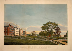 A color engraving of the College.
