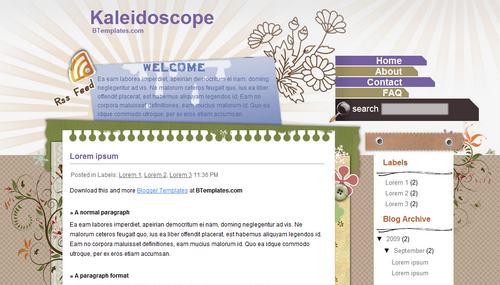 Kickass free blogger templates