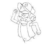 #4 Dipper Pines Coloring Page